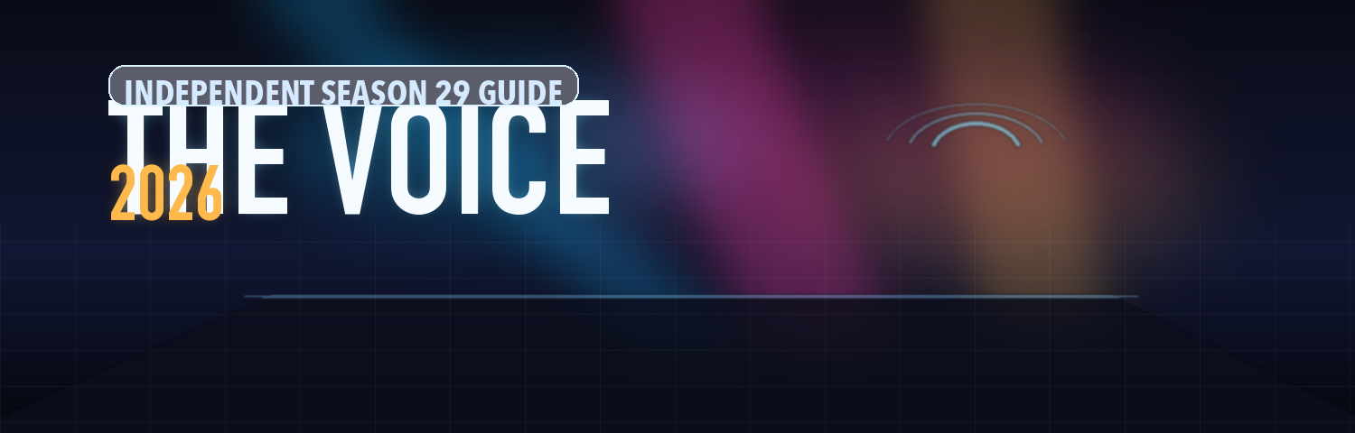 The Voice 2026 independent guide wordmark